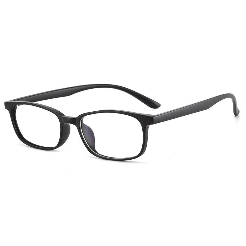 Bclear Unisex Full Rim Square Small Tr 90 Titanium Eyeglasses 1056 Full Rim Bclear Matte black  