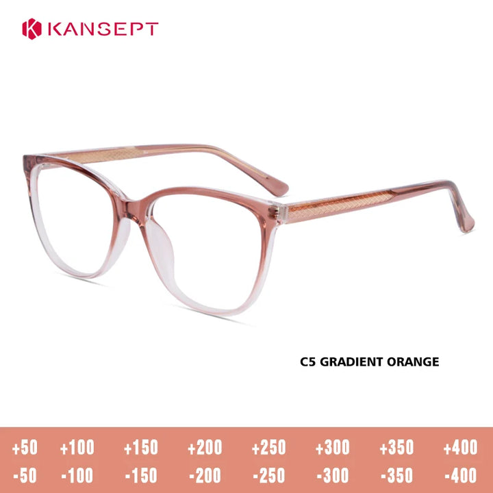 Kansept Unisex Full Rim Square Tr 90 Alloy Reading Glasses 25001