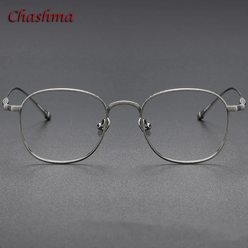 Chashma Ochki Unisex Full Rim Square Titanium Eyeglasses 3090 Full Rim Chashma Ochki   