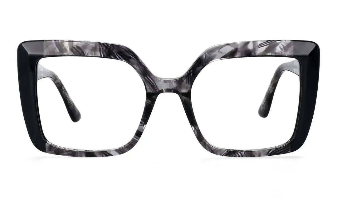 CCspace Women's Full Rim Square Thick Acetate Eyeglasses 56956 Full Rim CCspace grey  