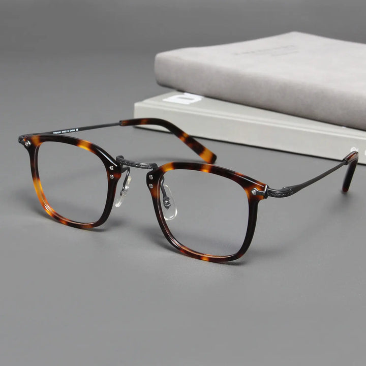 Blackmask Unisex Full Rim Square Titanium Eyeglasses B806