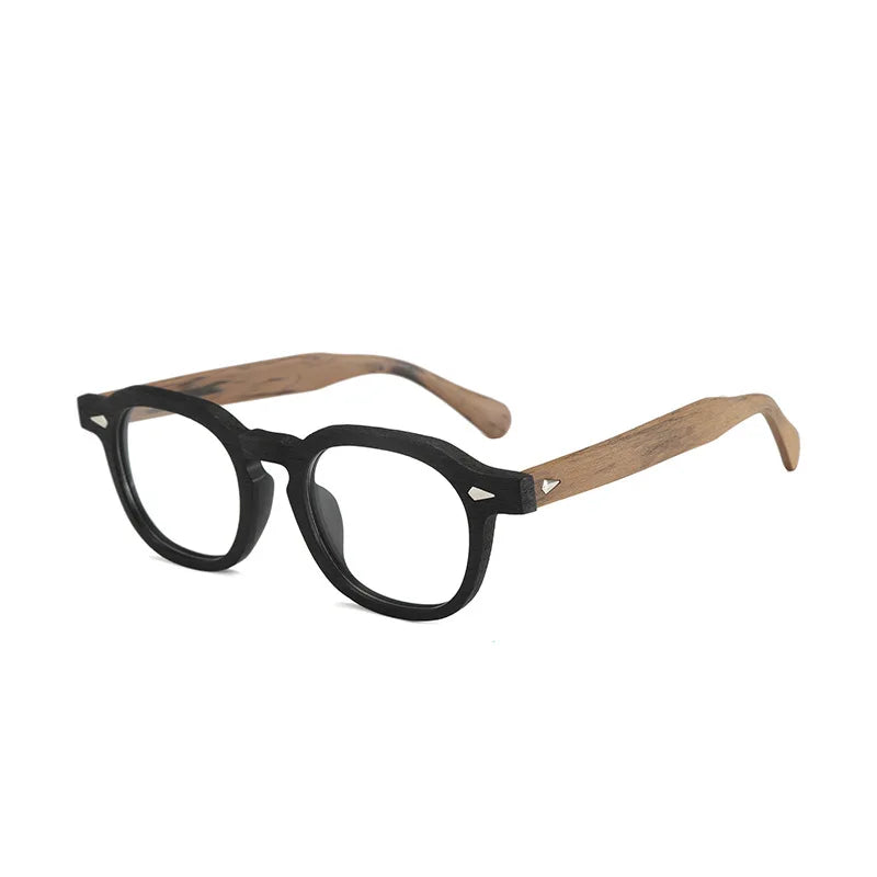 Momoja Unisex Full Rim Flat Top Square Acetate Eyeglasses 78183