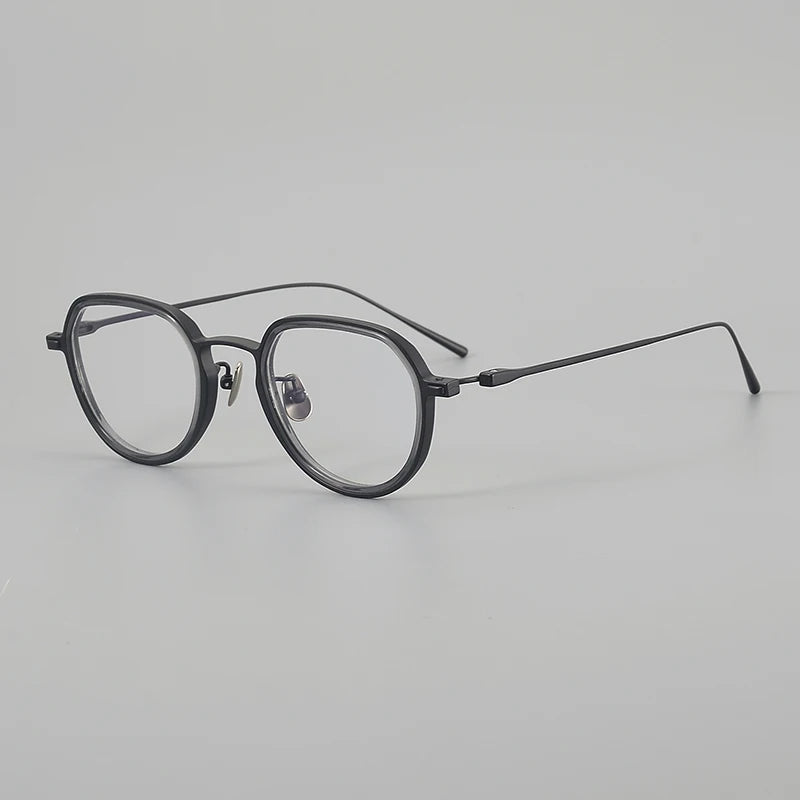 Muzz 8316 unisex oval IP titanium prescription eyeglasses — view 7