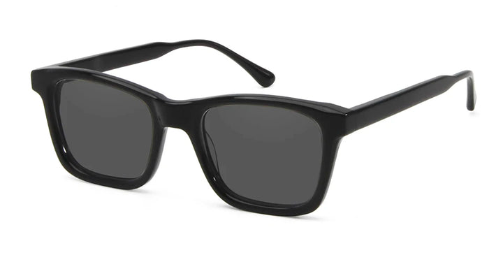 Esnbie Unisex Full Rim Square Brow Line Acetate Sunglasses 220931