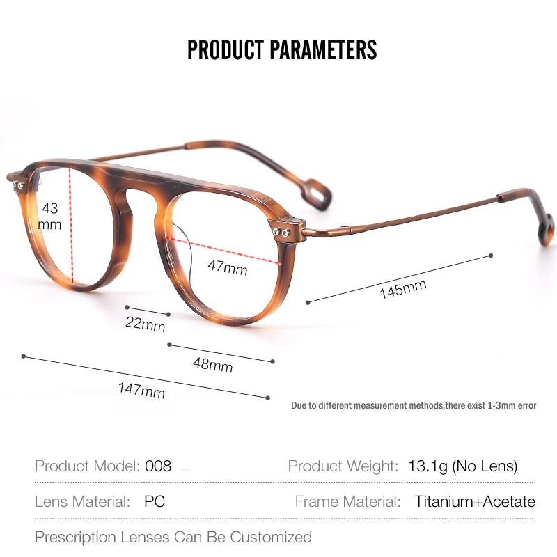 Muzz 008 men's acetate prescription eyeglasses — view 2
