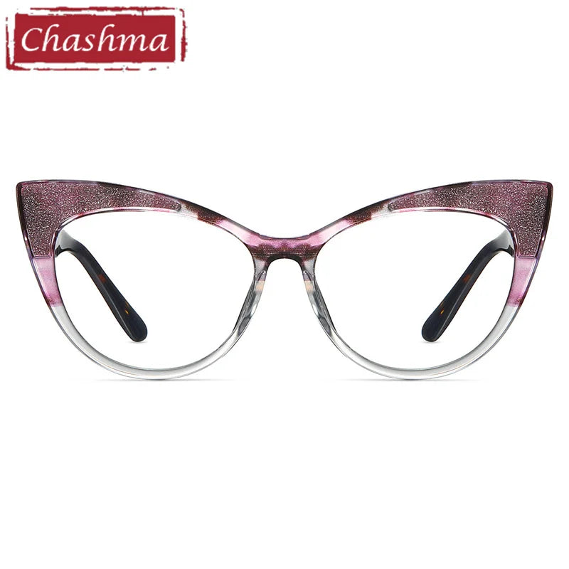 Chashma Ottica Women's Full Rim Cat Eye Tr 90 Alloy Eyeglasses 87274 Full Rim Chashma Ottica   