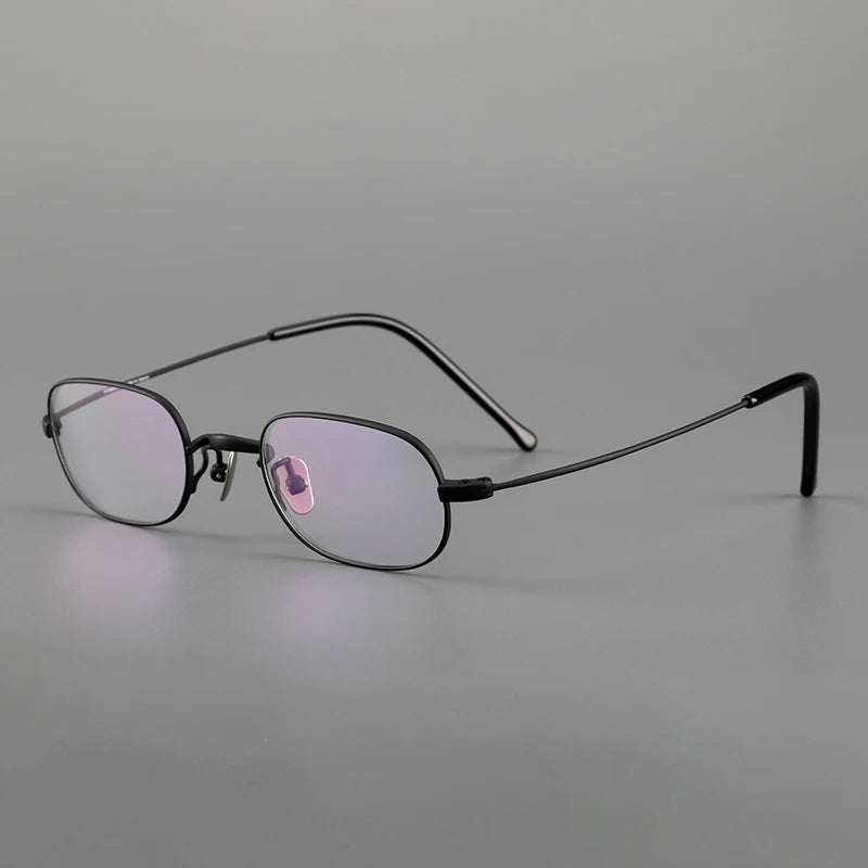 Muzz Women's Full Rim Small Square Round Titanium Eyeglasses 817503