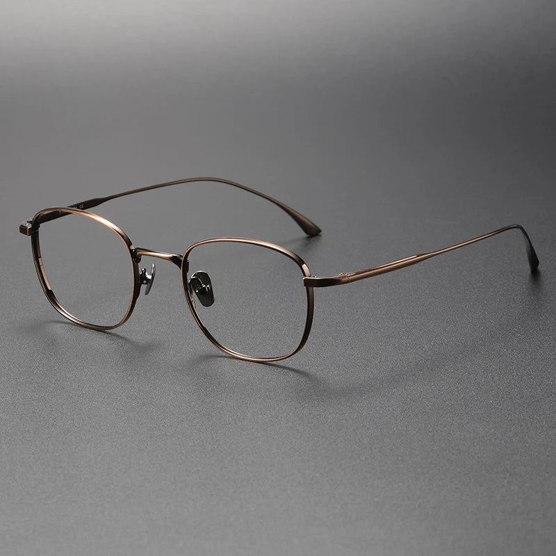 Bobbie Unisex Full Rim Square Titanium Eyeglasses Fuz 14