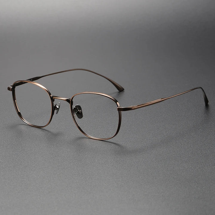 Bobbie Unisex Full Rim Square Titanium Eyeglasses Fuz 14