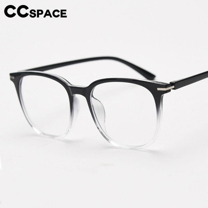 CCSpace Unisex Full Rim Square Tr 90 Titanium Eyeglasses 56736 Full Rim CCspace   