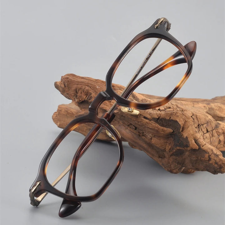 Blackmask Unisex Full Rim Square Titanium Eyeglasses BM-80905