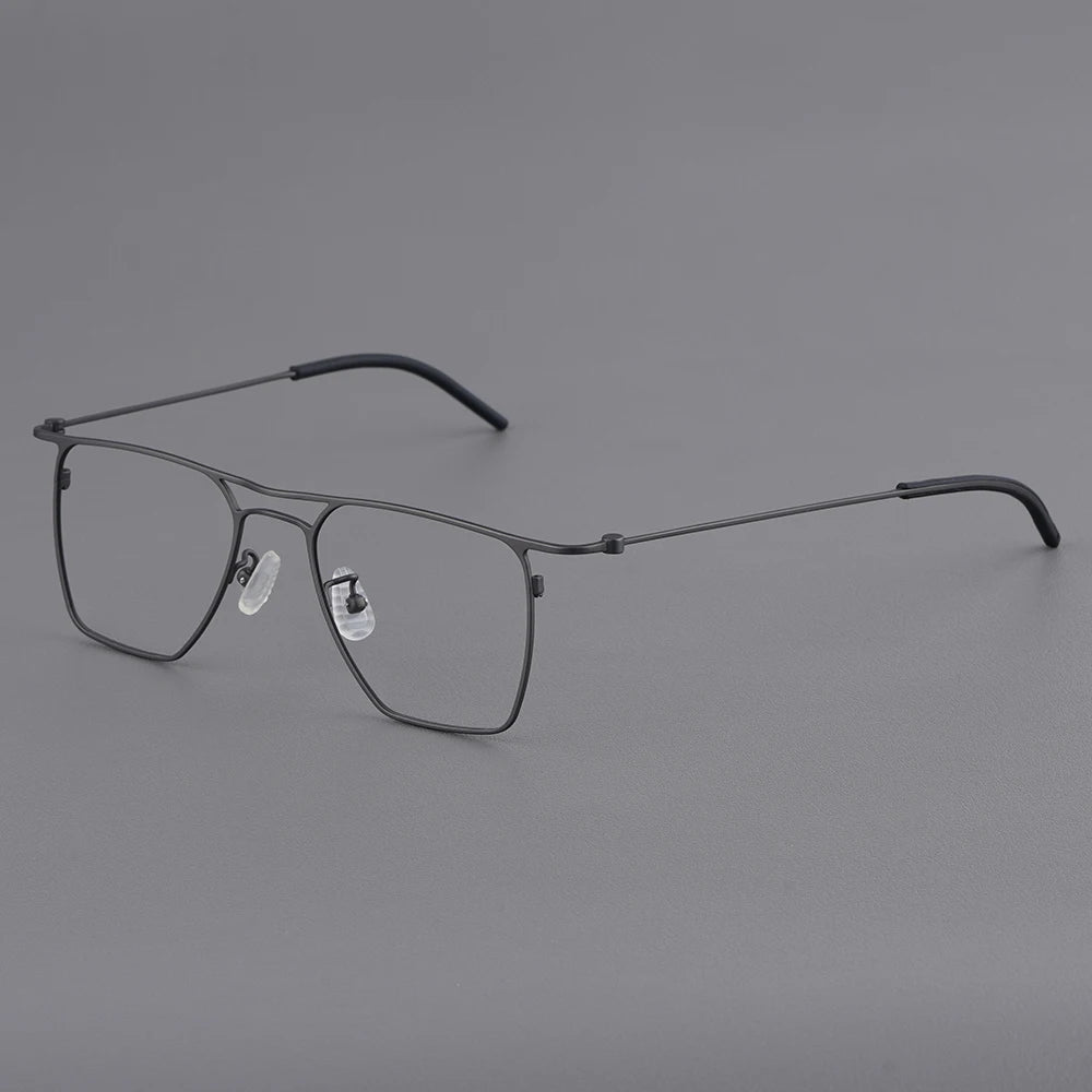 Bobbie Unisex Full Rim Square Titanium Eyeglasses KMN502