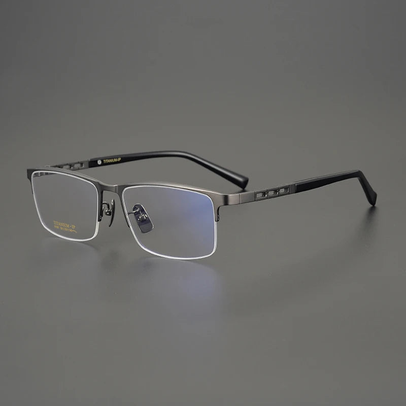 Bobbie Unisex Full Or Semi Rim Square Titanium Eyeglasses 910977