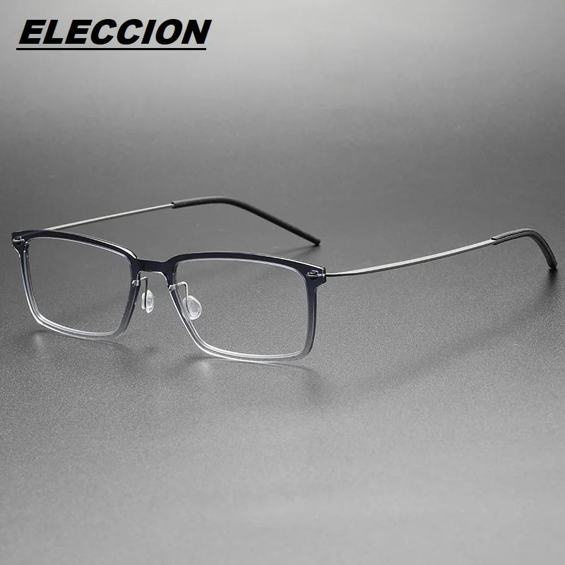 Eleccion Unisex Full Rim Square Nylon Titanium Eyeglasses 6528