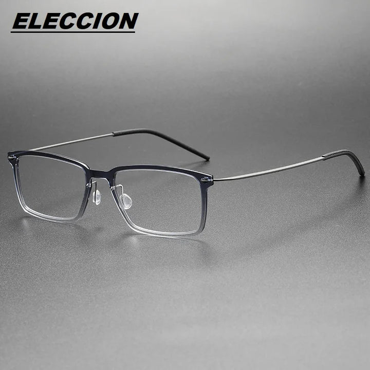 Eleccion Unisex Full Rim Square Nylon Titanium Eyeglasses 6528