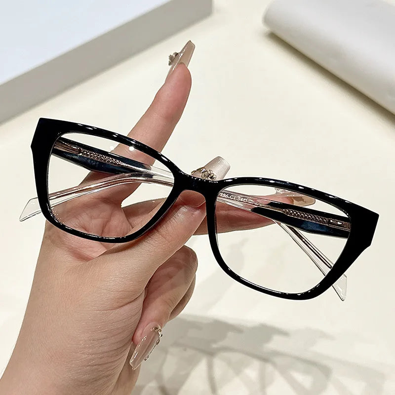 CCspace Women's Full Rim Square Tr 90 Alloy Reading Glasses 311846