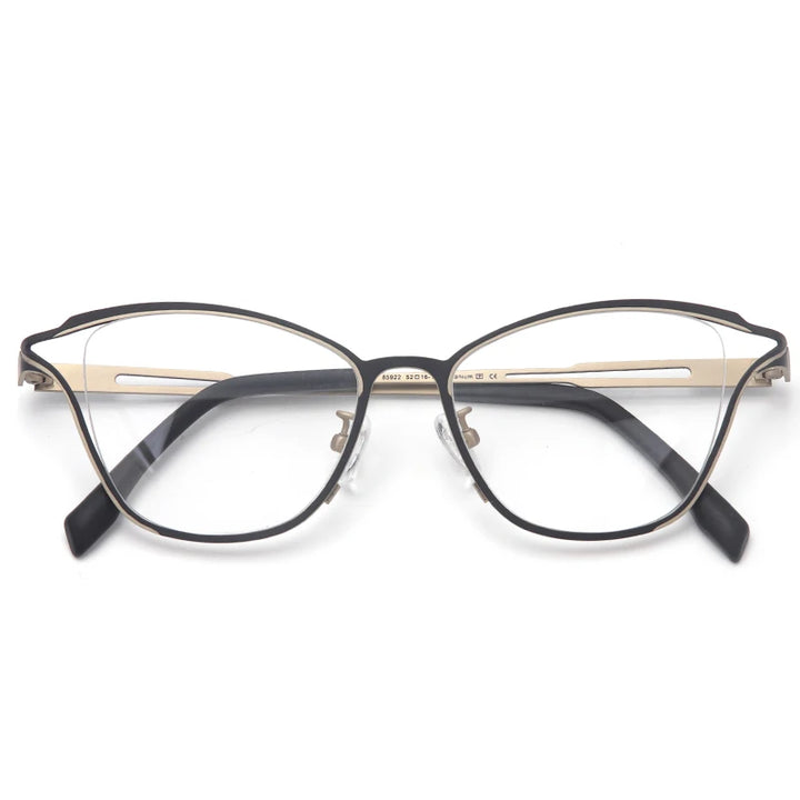 Muzz 859222 women's cat eye IP titanium prescription eyeglasses — view 6