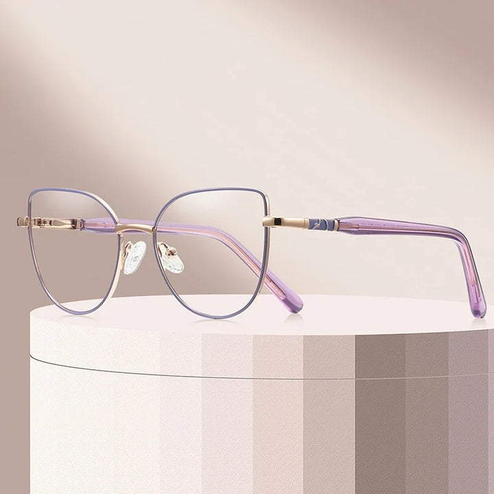Xbora Unisex Full Rim Classic Pure Titanium Eyeglasses 85039 — view 1 | Xbora at FuzWeb