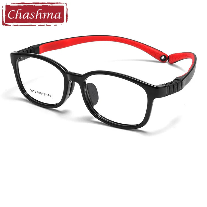 Chashma Ottica Unisex Youth Full Rim Square Tr 90 Titanium Eyeglasses 9018 Full Rim Chashma Ottica   