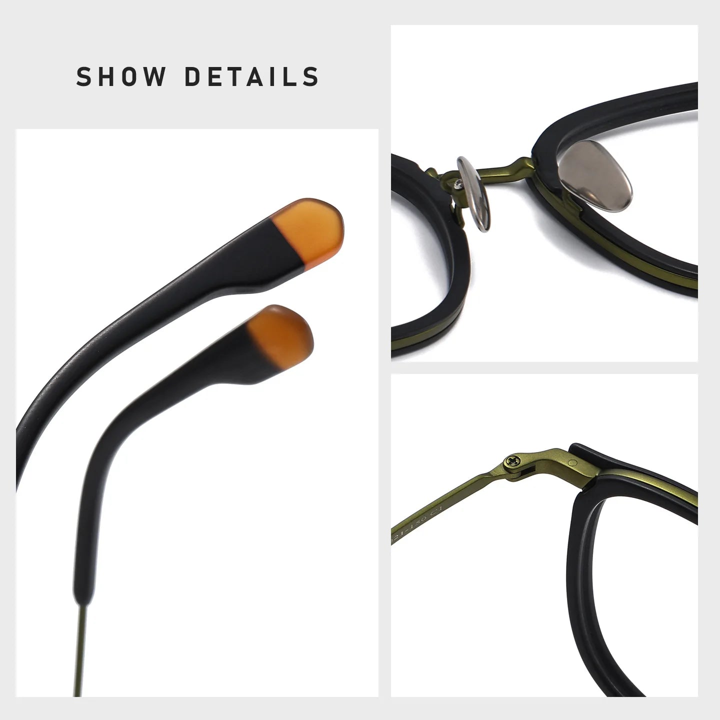 Zirosat Men's Full Rim Acetate Titanium Prescription Eyeglasses G-808 - view 2