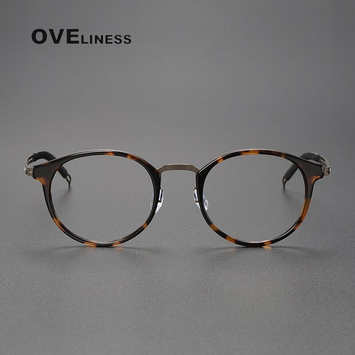 Oveliness Unisex Full Rim Oval Titanium Eyeglasses 8202306 Full Rim Oveliness   