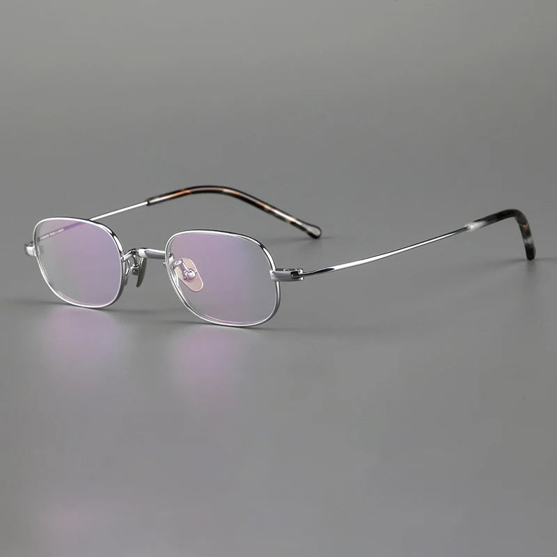 Muzz Women's Full Rim Small Square Round Titanium Eyeglasses 817503