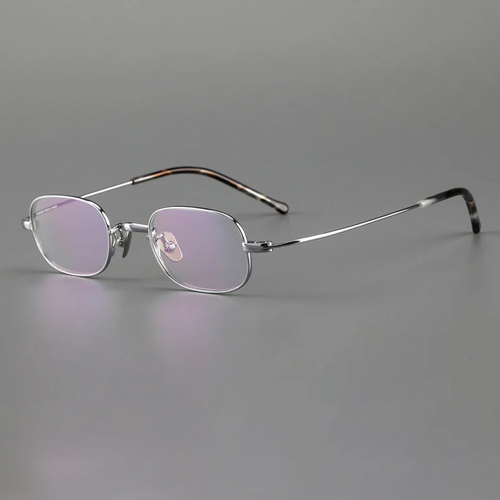 Muzz Women's Full Rim Small Square Round Titanium Eyeglasses 817503