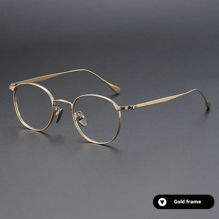 Momoja Women's Full Rim Polygon Square Titanium Eyeglasses 72184