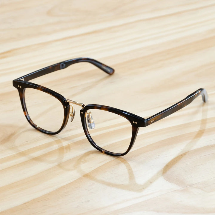 Blackmask Unisex Full Rim Square Acetate Eyeglasses Fuz 8