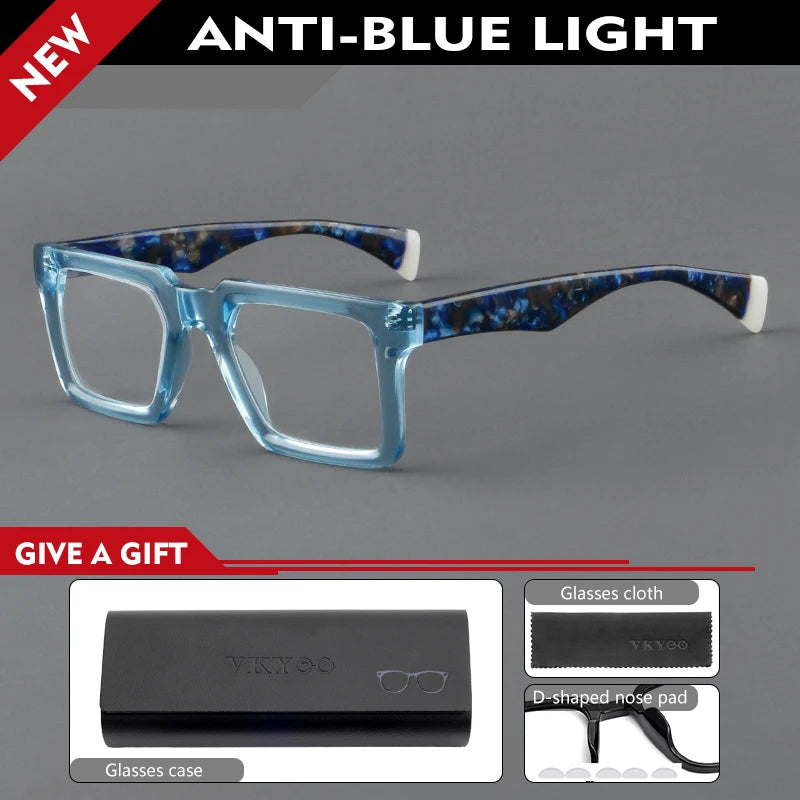 Vicky Women's Full Rim Square TR 90 Titanium Reading Glasses 25005