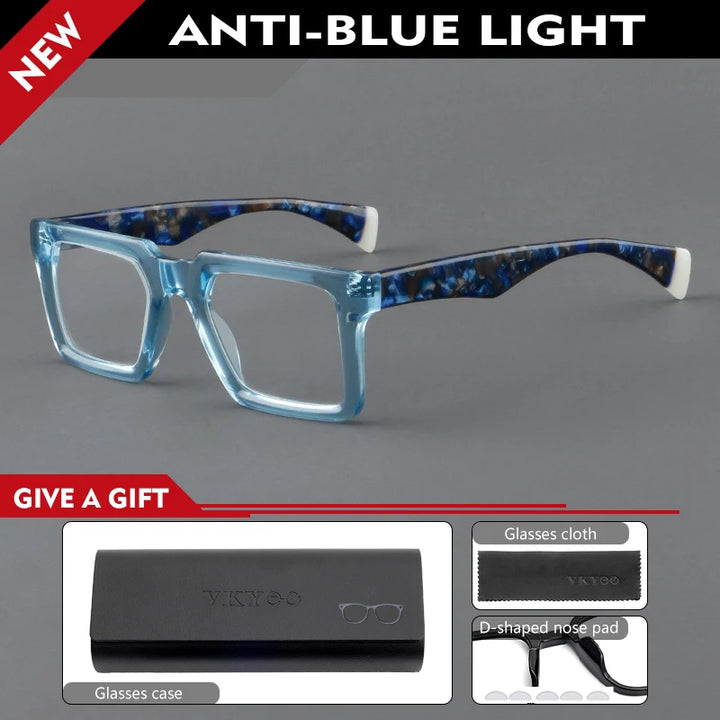 Vicky Women's Full Rim Square TR 90 Titanium Reading Glasses 25005