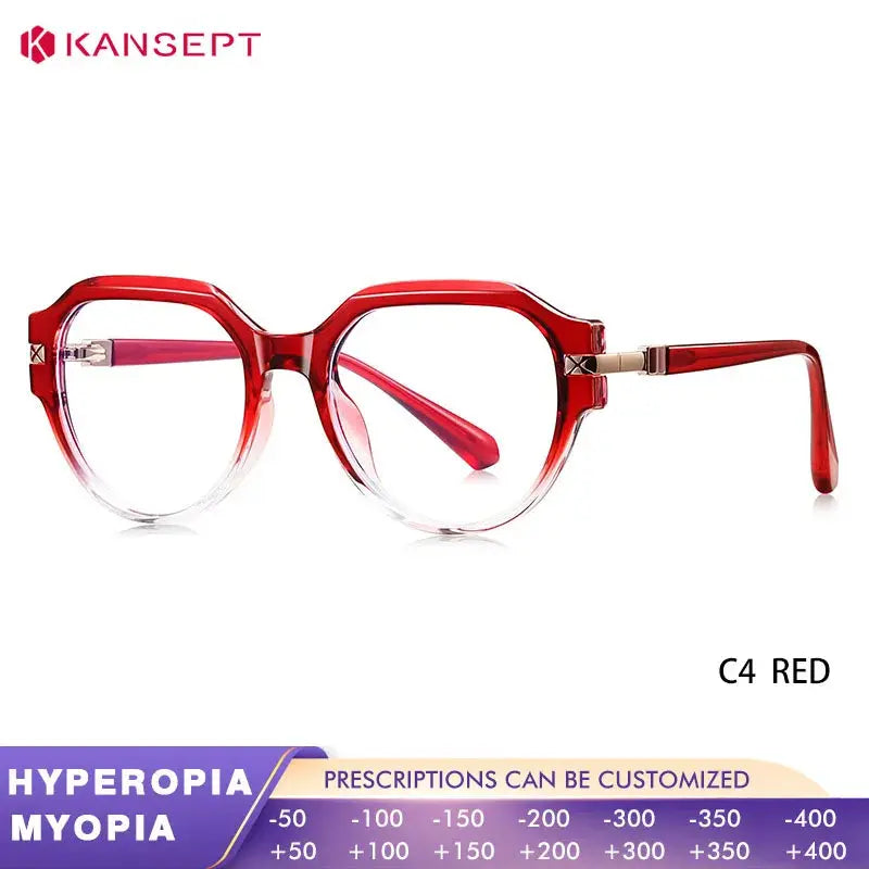 Kansept Unisex Full Rim Oval Tr 90 Frames 052520 FuzWeb