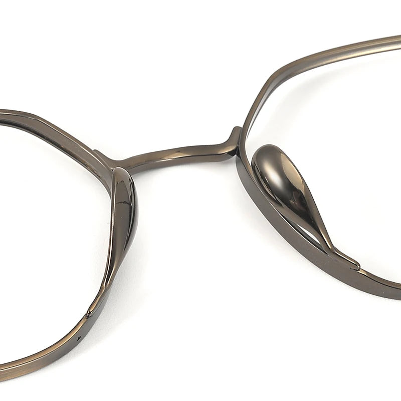 Muzz 3001 unisex square titanium prescription eyeglasses — view 8