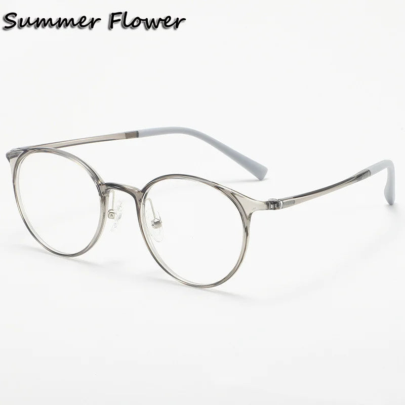 Summer Flower  Women's Full Rim Round Ultem Eyeglasses 11638