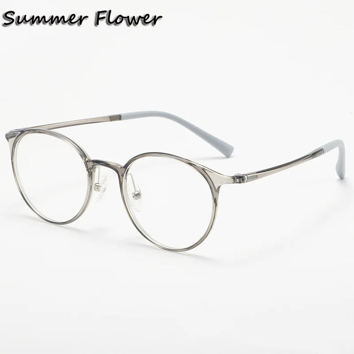 Summer Flower  Women's Full Rim Round Ultem Eyeglasses 11638