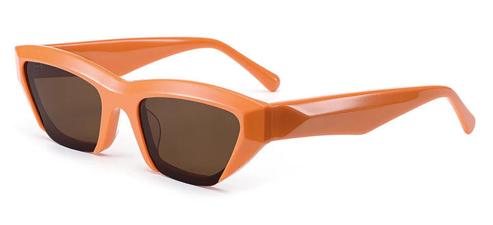 Esnbie Women's Full Rim Square Cat Eye Acetate Sunglasses 231377