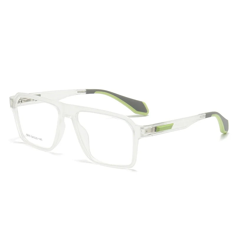 KatKani Unisex Full Rim Square Tr 90 Eyeglasses 6810 Full Rim KatKani Eyeglasses   