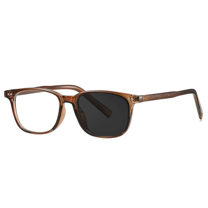 Kocolior Unisex Full Rim Square Tr 90 Photochromic Reading Glasses 28026