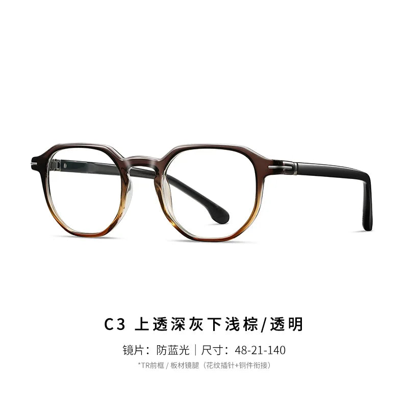 Reven Jate Unisex Full Rim Square Acetate Prescription Eyeglasses 32207 - view 7