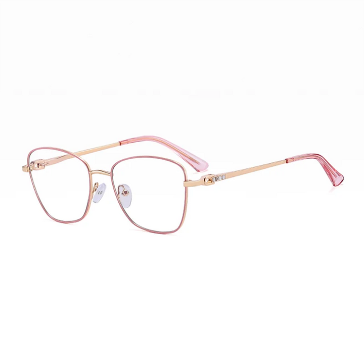 Ralferty Women's Full Rim Square Butterfly Alloy Eyeglasses 88250