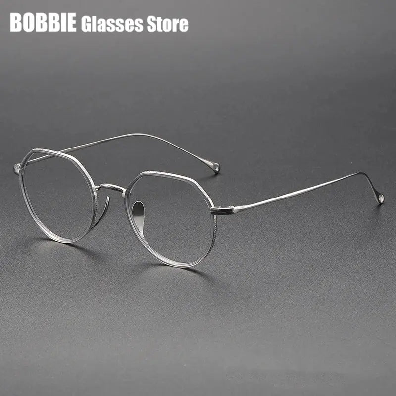 Bobbie Full Rim 730100 Women’s  Flat Top Round Titanium Acetate Frames FuzWeb