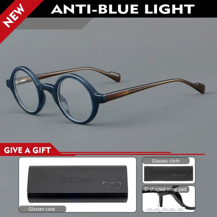 Vicky Women's Full Rim Round Acetate Reading Glasses 30129