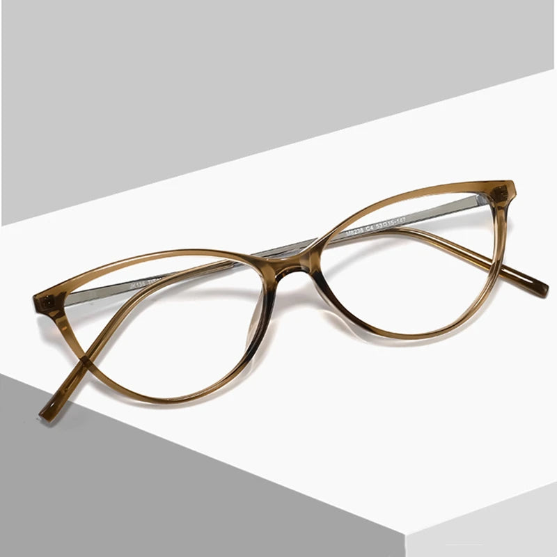 Kocolior Women's Full Rim Oval Tr 90 Titanium Eyeglasses 482381
