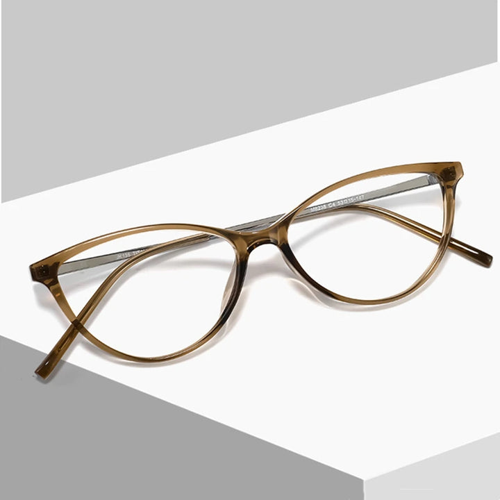 Kocolior Women's Full Rim Oval Tr 90 Titanium Eyeglasses 482381