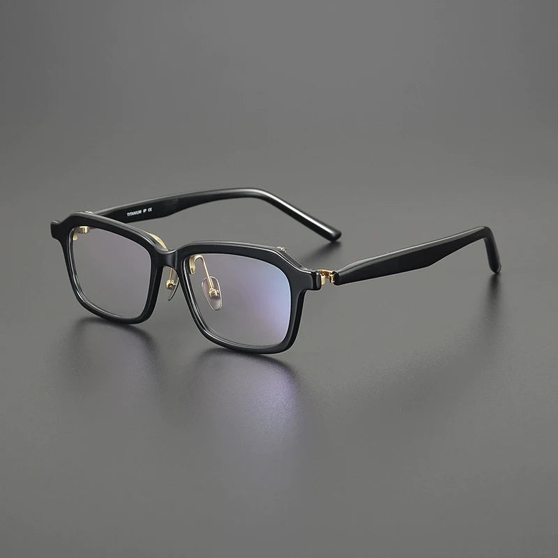 Gatenac Men's Full Rim Big Square Acetate Eyeglasses G8058