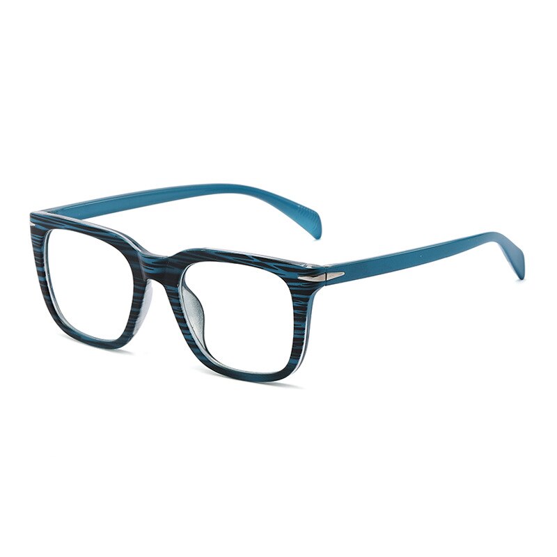 CCSpace Women's Full Rim Square PC Plastic Eyeglasses 56502 Full Rim CCspace Blue  