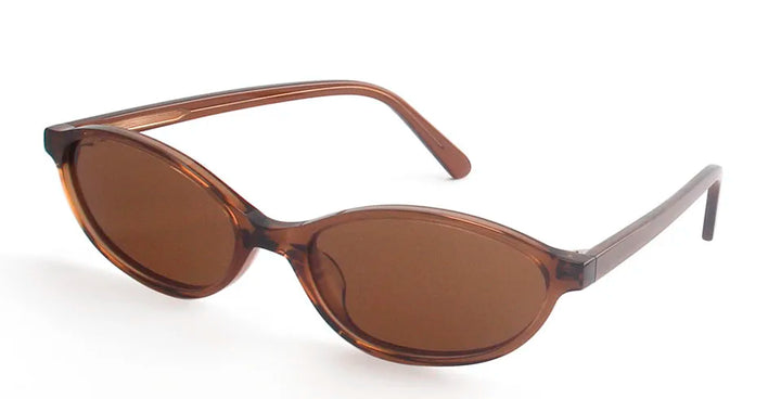 Esnbie Unisex Full Rim Oval Rectangle Acetate Sunglasses 240781