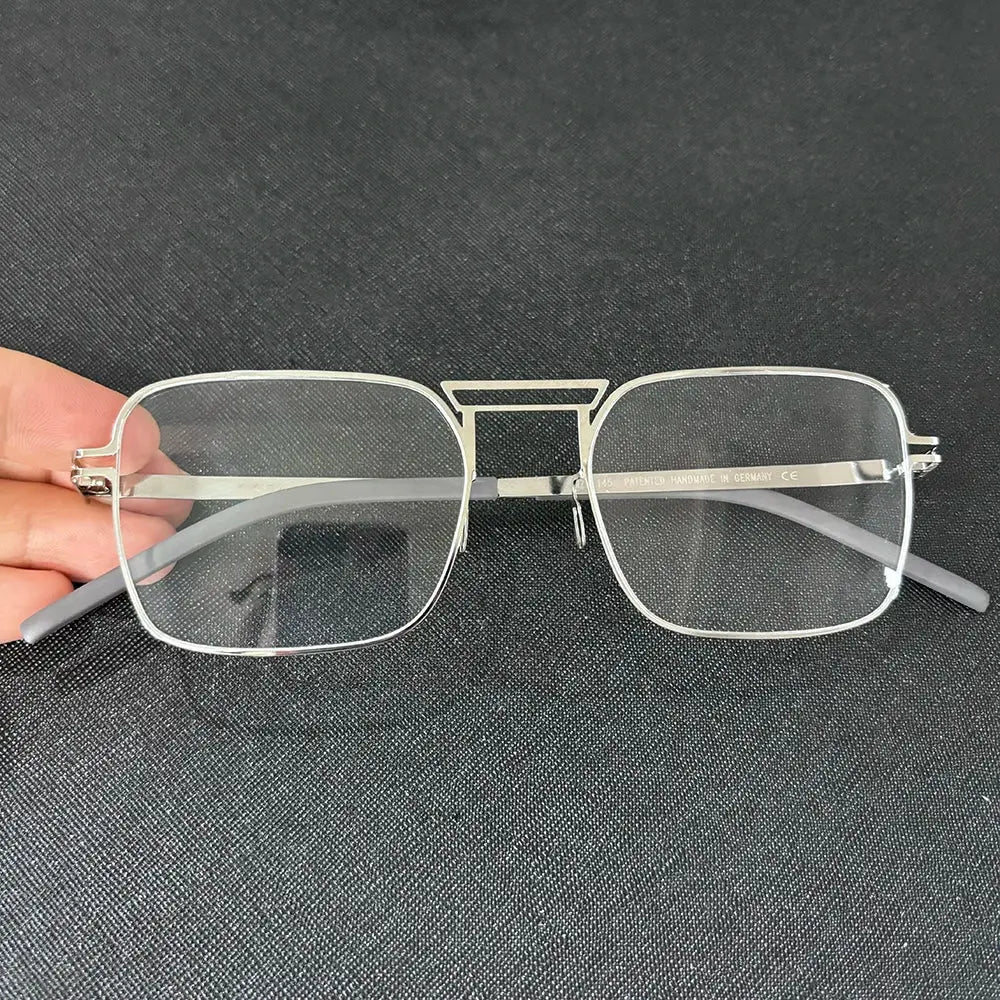 Bobbie Full Rim 514119 Double Bridge Unisex 140mm Stainless Steel Frame FuzWeb