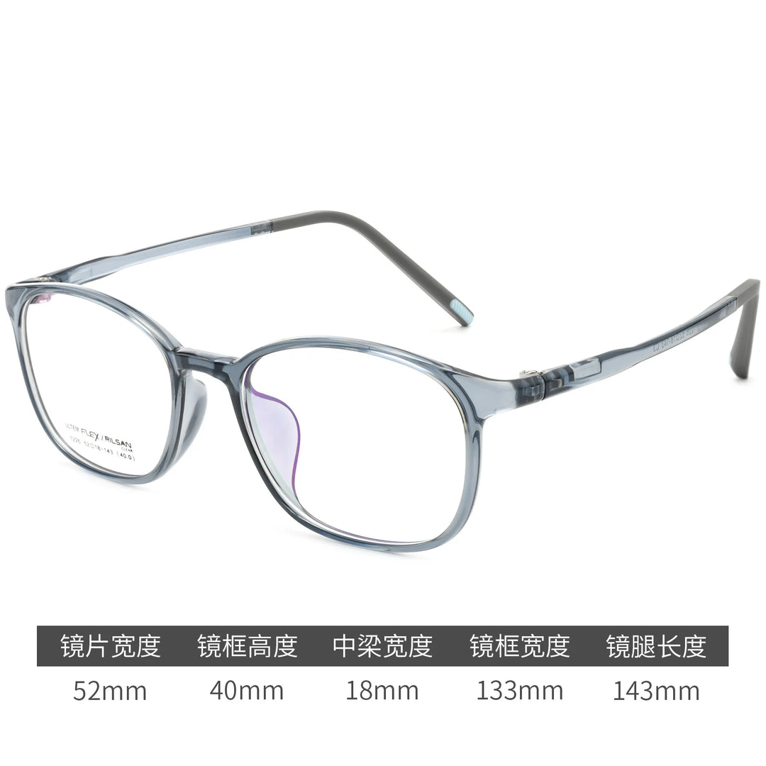 Gmei Optical 1226LS women's square TR90 prescription eyeglasses — view 6