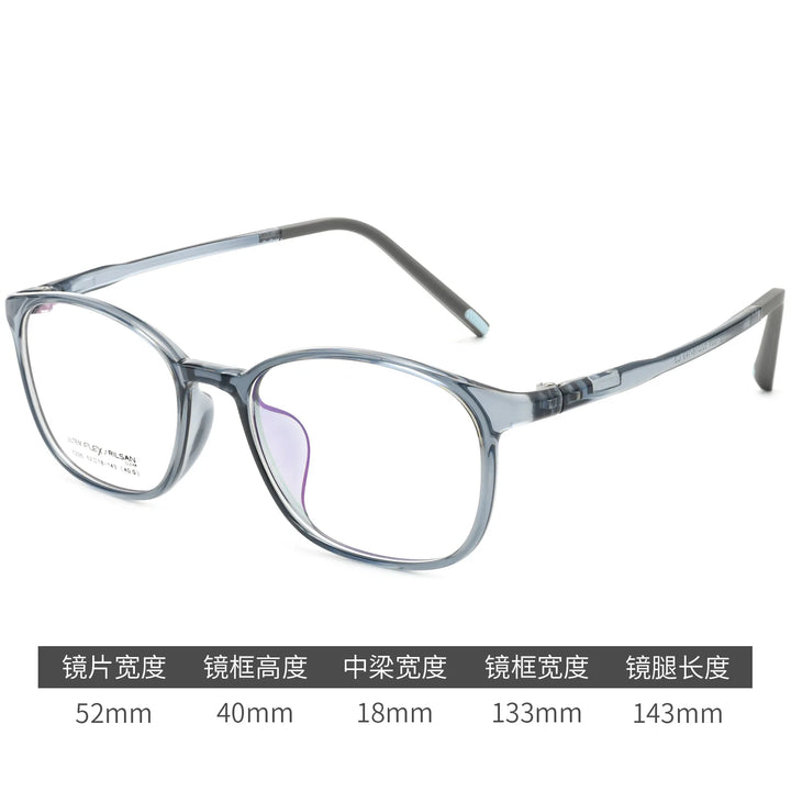 Gmei Optical 1226LS women's square TR90 prescription eyeglasses — view 6